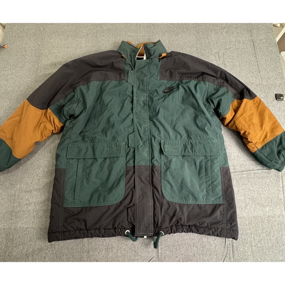 90's Vintage Nike ACG Puffer Windbreaker Zip-Up Jacket Men's Medium